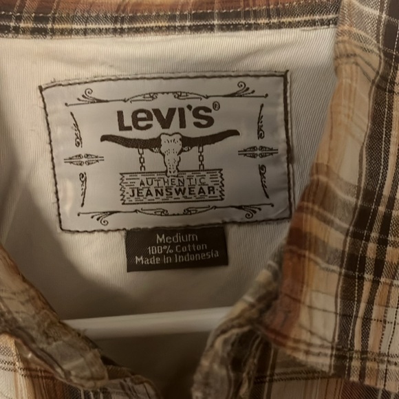 Levis western style snap button down  shirt - Picture 3 of 5